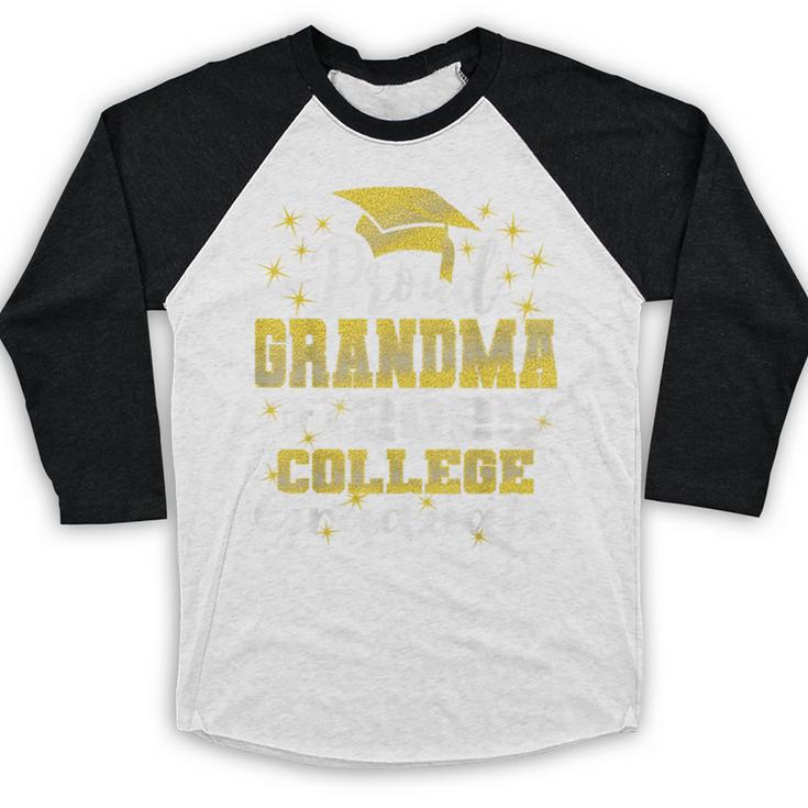 Proud Grandma Of 2025 College Graduate Family 24 Graduation Baseball Raglan Shirt