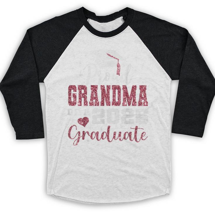 Proud Grandma Of 2025 College Graduate Family Graduation Baseball Raglan Shirt