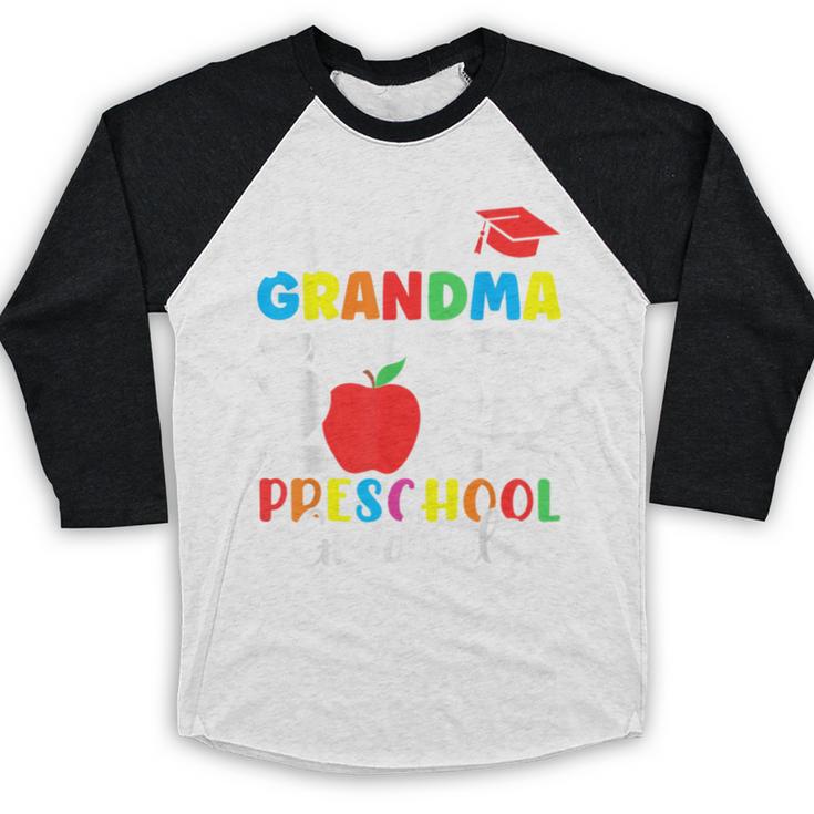 Proud Grandma Of Class Of 2024 Preschool Graduate Graduation Baseball Raglan Shirt