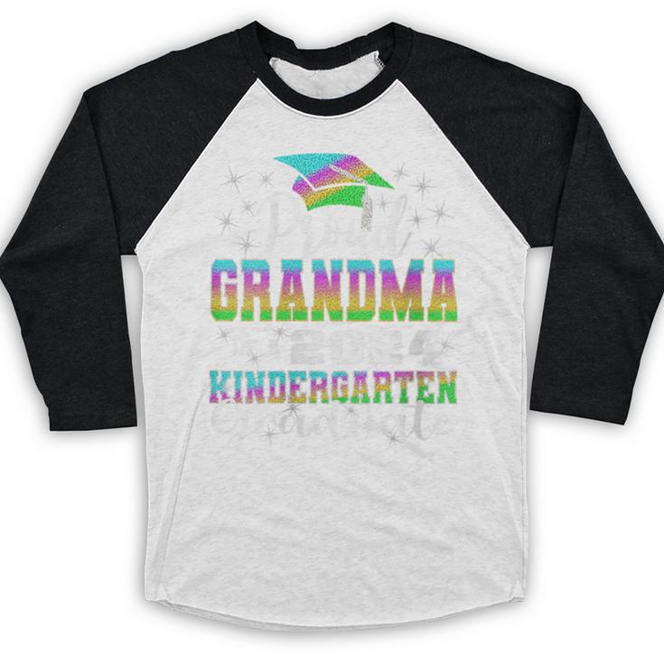 Proud Grandma Of Kindergarten Graduate 2024 Graduation Baseball Raglan Shirt