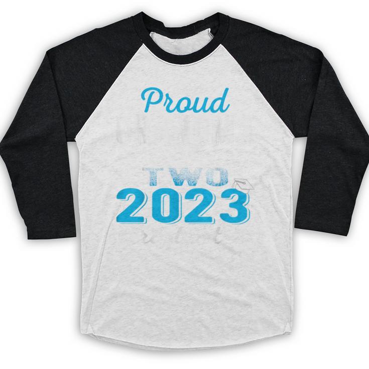 Proud Grandma Of Two 2023 Graduate Class 2023 Graduation Baseball Raglan Shirt