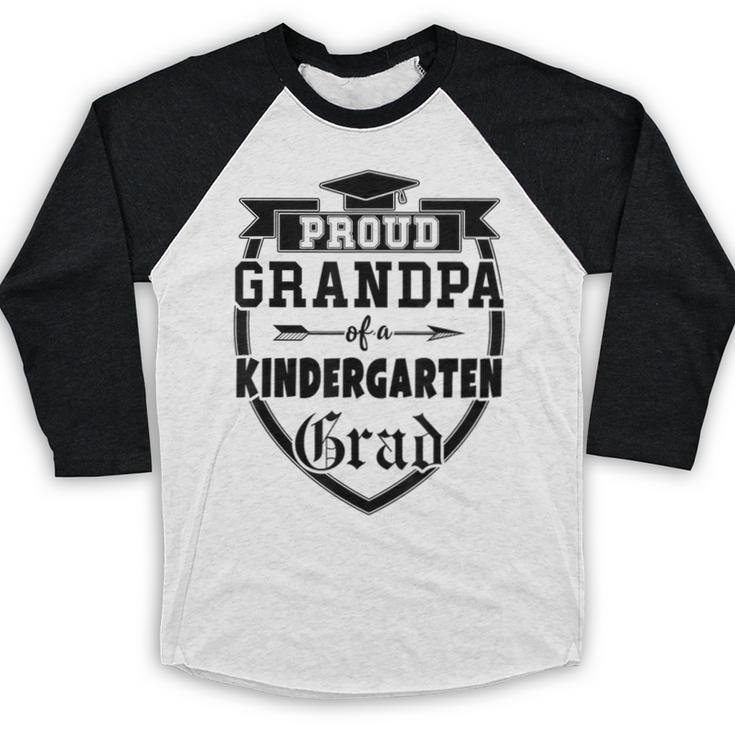 Proud Grandpa Of a Kindergarten Grad Graduation Shirt Baseball Raglan Shirt