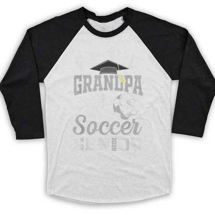 Proud Grandpa Of a Soccer Senior Class Of 2026 Graduation Baseball Raglan Shirt