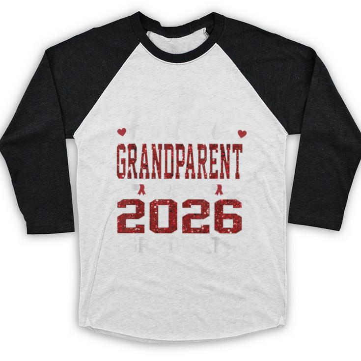 Proud Grandparent Of A 2026 Graduate Class Of Graduation Baseball Raglan Shirt