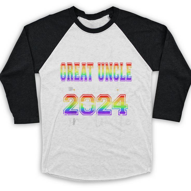 Proud Great Uncle Of 2024 Graduate Class 2024 Graduation Baseball Raglan Shirt