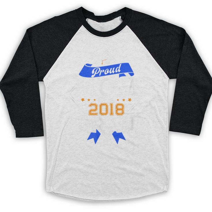 Proud Mom Of A 2018 Graduate Graduation Grad Baseball Raglan Shirt