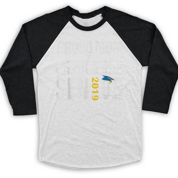 Proud Mom Of 2019 Senior Graduation Shirt Graduate Baseball Raglan Shirt