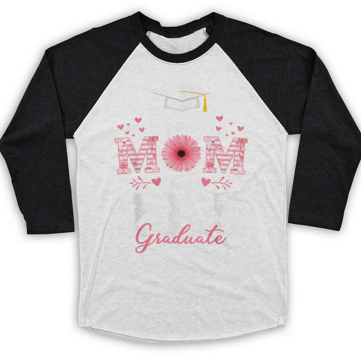 Proud Mom Of a 2025 Graduate Senior Mom Family Graduation Baseball Raglan Shirt