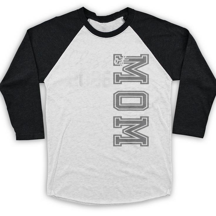 Proud Mom Of A 2026 Graduate Grad Senior Mother Graduation Baseball Raglan Shirt