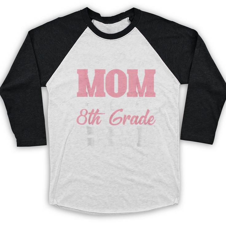 Proud Mom Of An Awesome 8th Grade Graduate 2026 Graduation Baseball Raglan Shirt