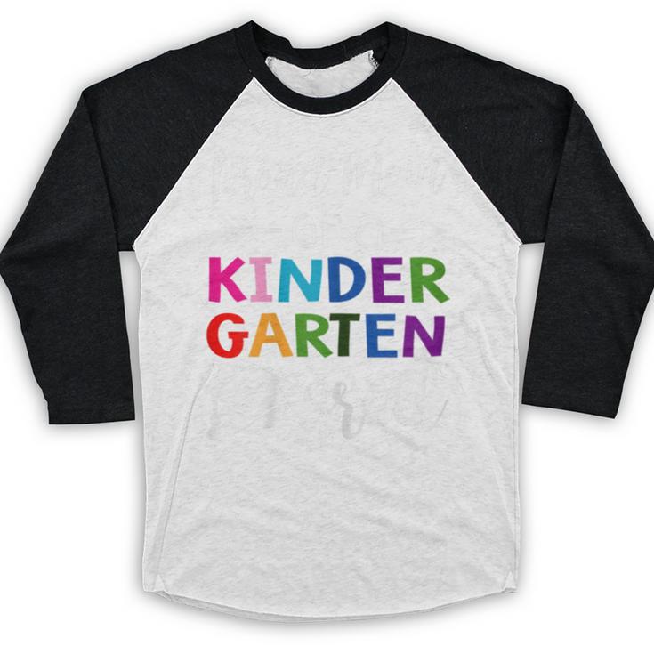 Proud Mom Of A Kindergarten Grad Shirt Graduation Baseball Raglan Shirt