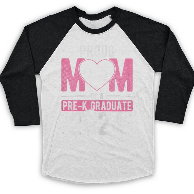 PROUD MUM OF A Pre-K GRAD 2024 Pre-K Graduation 2024 Mom Baseball Raglan Shirt