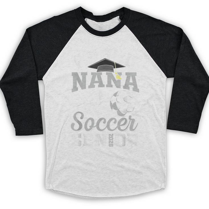 Proud Nana Of a Soccer Senior Class Of 2026 Graduation Baseball Raglan Shirt