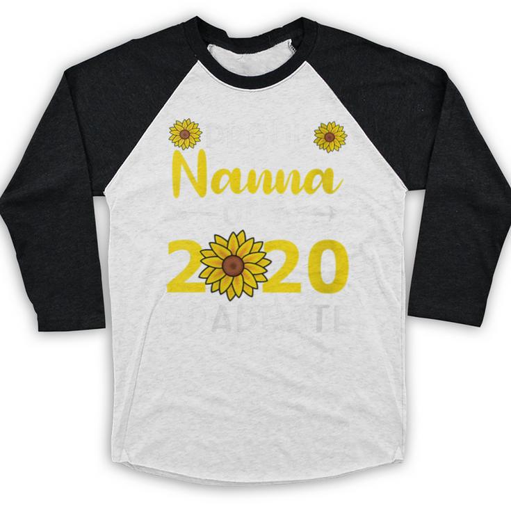 Proud Nanna Of 2020 Graduate Class Of 2020 Graduation Baseball Raglan Shirt
