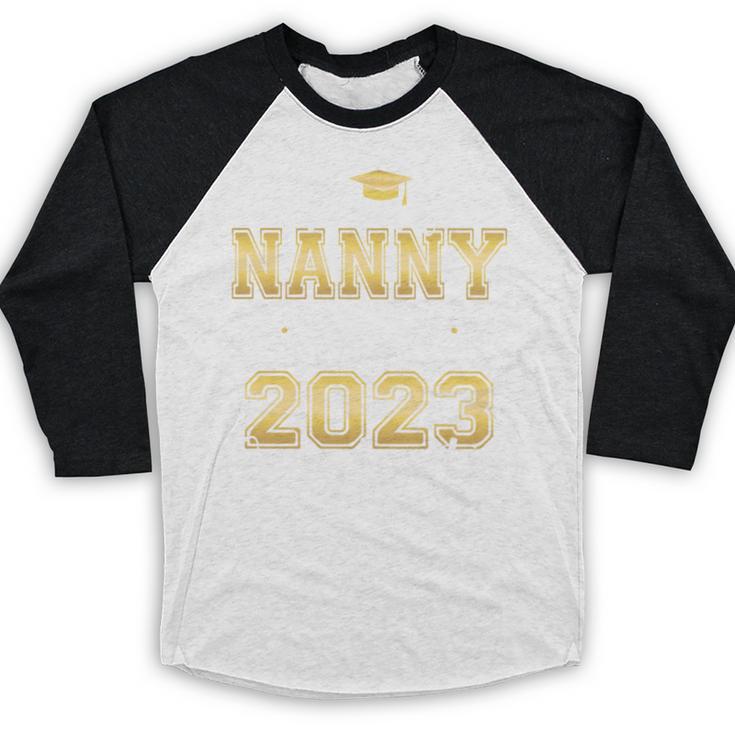 Proud Nanny Of Two 2023 Graduate Class 2023 Graduation Baseball Raglan Shirt