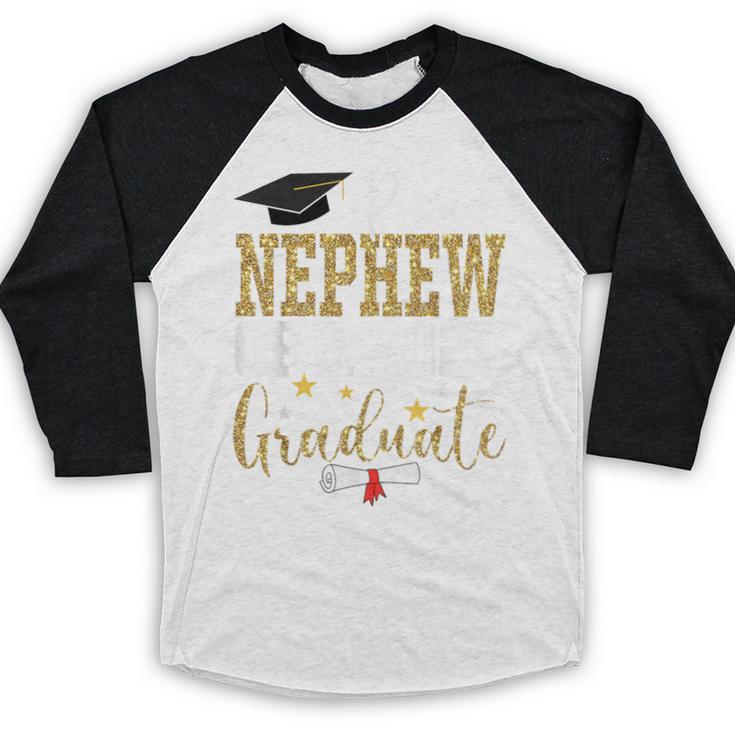 Proud Nephew Of A 2025 Graduate Nephew Graduation 2025 Baseball Raglan Shirt