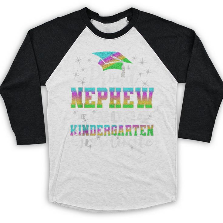 Proud Nephew Of Kindergarten Graduate 2024 Graduation Nephew Baseball Raglan Shirt