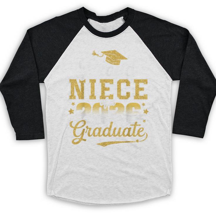 Proud Niece Of a Class Of 2026 Graduate Senior Graduation Baseball Raglan Shirt