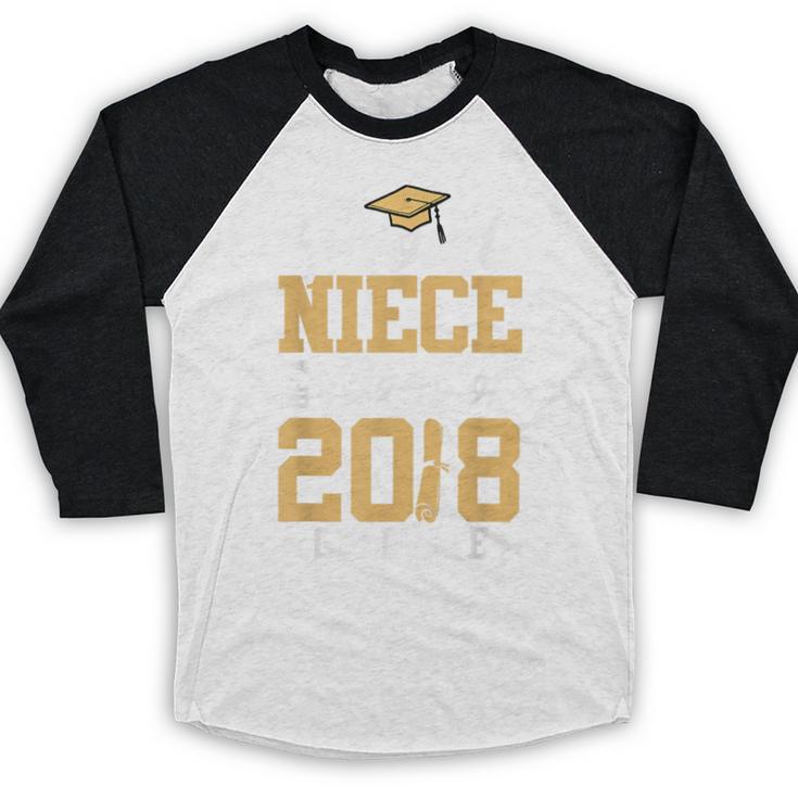 Proud Niece Graduation Shirts For Family 2018 Baseball Raglan Shirt
