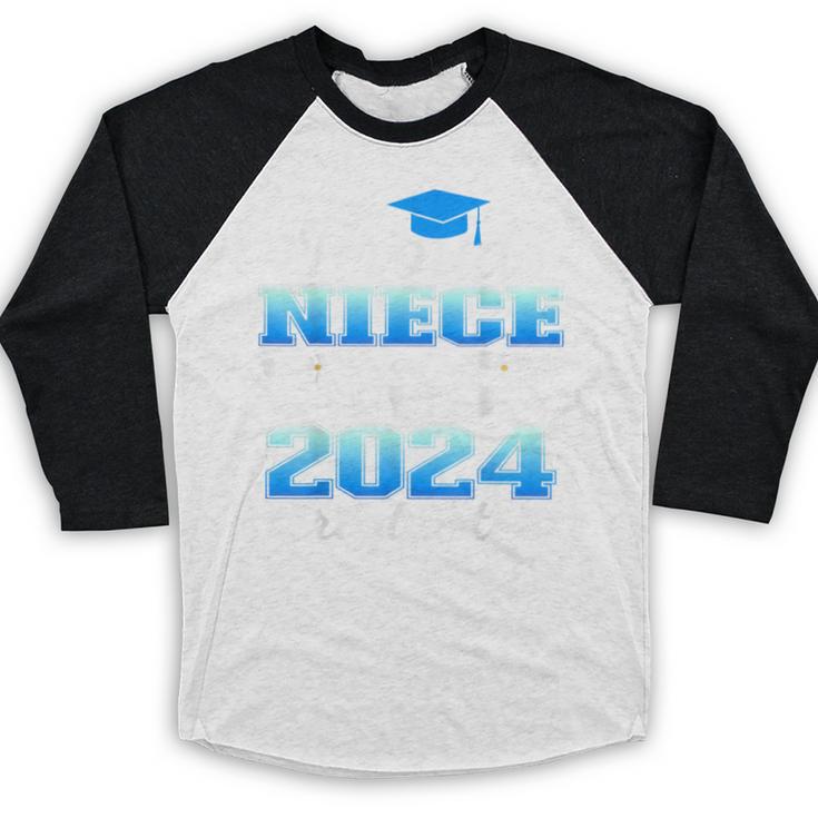 Proud Niece Of Two 2024 Graduate Class 2024 Graduation Baseball Raglan Shirt