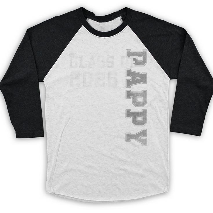 Proud Pappy Of A 2026 Graduate Grad Senior Graduation Baseball Raglan Shirt