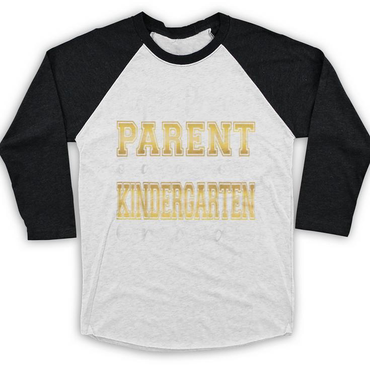 Proud Parent Of Kindergarten Graduate 2024 Graduation Parent Baseball Raglan Shirt