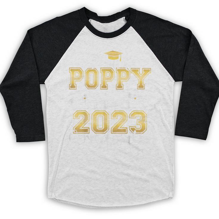 Proud Poppy Of Two 2023 Graduate Class 2023 Graduation Baseball Raglan Shirt