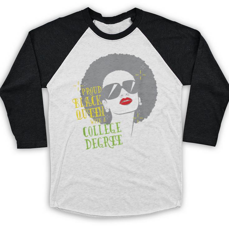 Proud Queen College Graduation Baseball Raglan Shirt