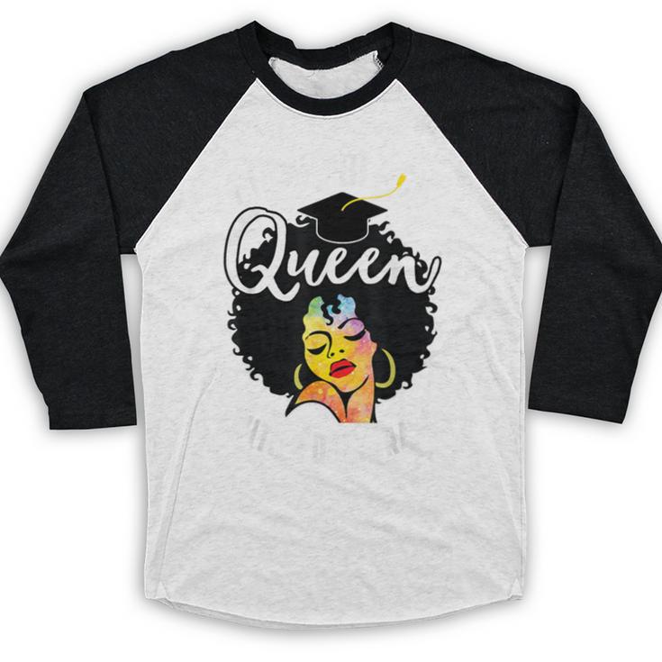 Proud Queen PhD Doctorate Degree Graduation Woman Girl Baseball Raglan Shirt
