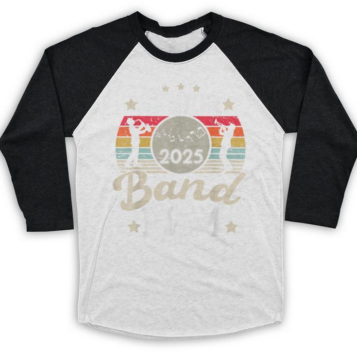 Proud Senior Mom Marching Band Mom Class Of 2025 Graduation Baseball Raglan Shirt