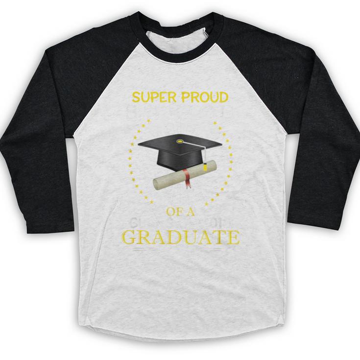 Proud Step Dad The Class Of 2019 Graduate Graduation Shirt Baseball Raglan Shirt