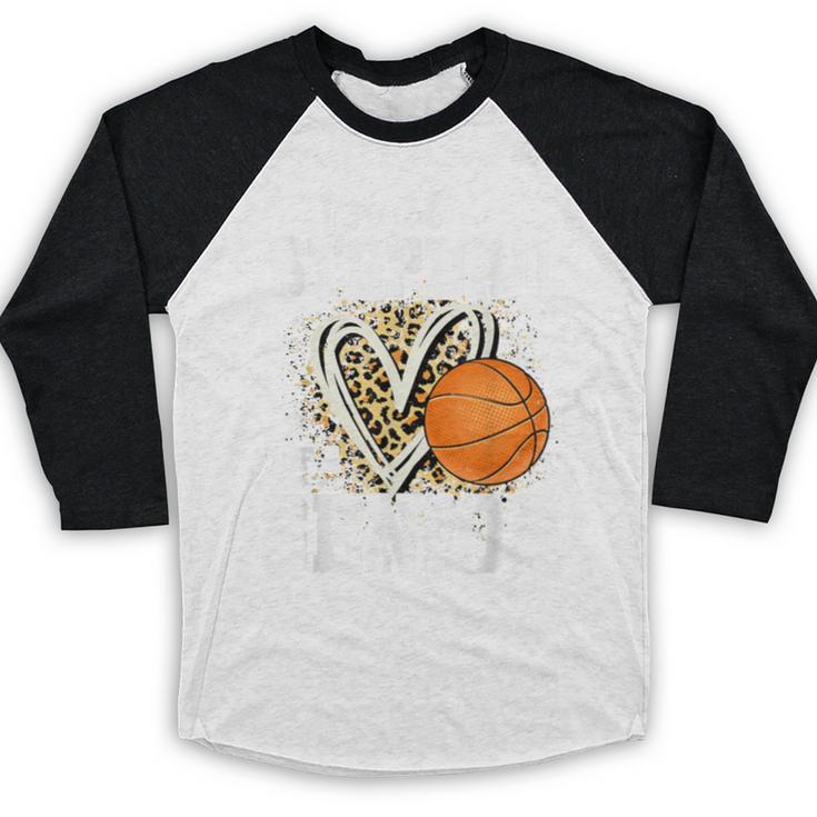 Proud Stepdad Of A 2026 Senior Basketball Graduation Leopard Baseball Raglan Shirt