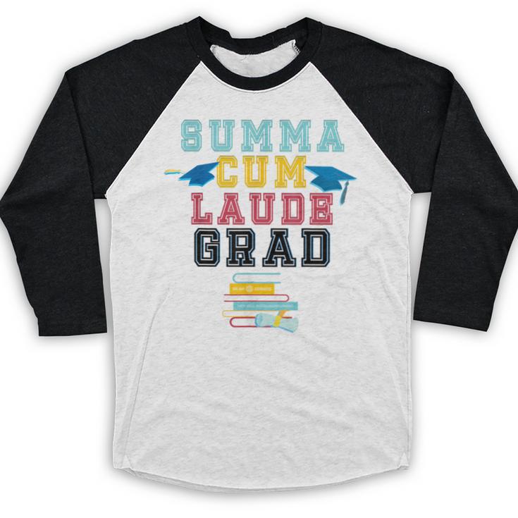 Proud Summa Cum Laude Grad College Graduation T-Shirt Baseball Raglan Shirt