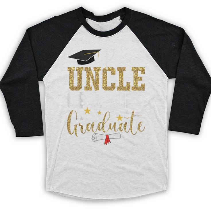 Proud Uncle Of A 2025 Graduate Uncle Graduation 2025 Baseball Raglan Shirt