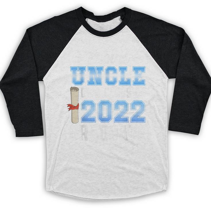Proud Uncle Of A Class Of 2022 Graduate 22 Senior Graduation Baseball Raglan Shirt