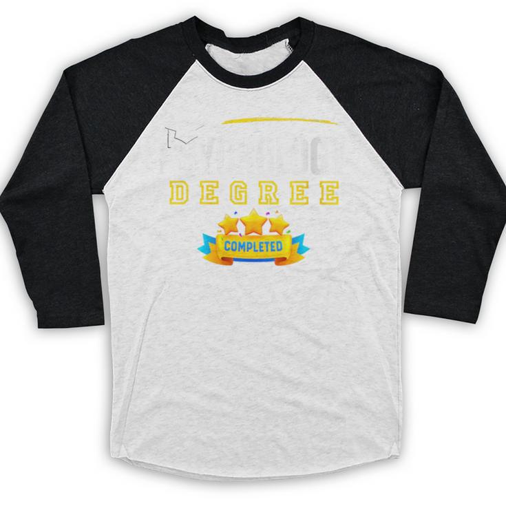Psychology Degree Graduation Senior Celebration Grad Party Baseball Raglan Shirt
