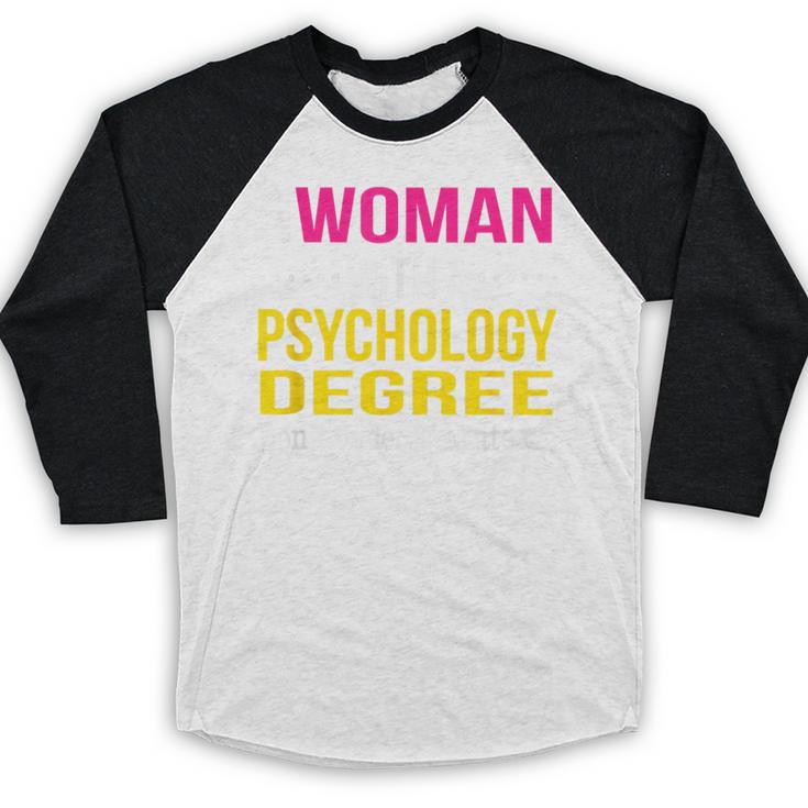 Psychology Degree Major Graduation 2024 Psychologist PsyD Baseball Raglan Shirt