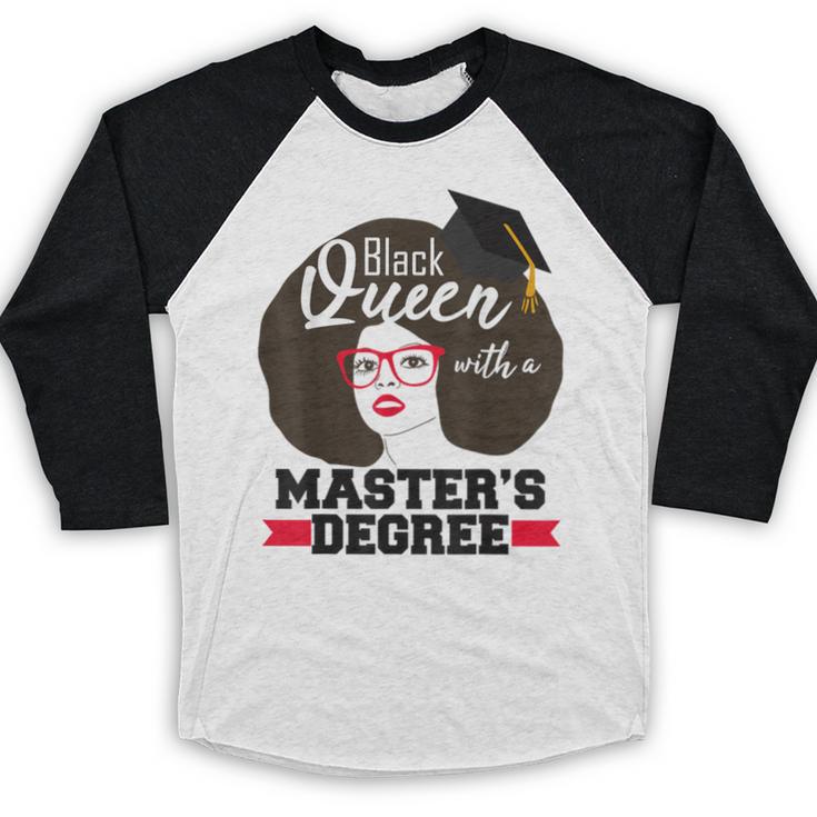 Queen Masters Degree Graduation Social Work MSW MPH Baseball Raglan Shirt