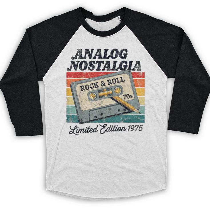 Retro Cassette Case 70s Vintage Music Analog Nostalgia Baseball Raglan Shirt Retro Cassette Case 70s Vintage Music Analog Nostalgia Baseball Raglan Shirt