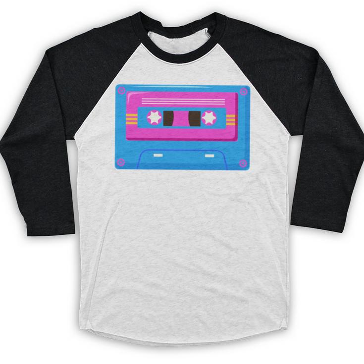 Retro Cassette Tape Tee 90s Nostalgia Aesthetic Baseball Raglan Shirt Retro Cassette Tape Tee 90s Nostalgia Aesthetic Baseball Raglan Shirt