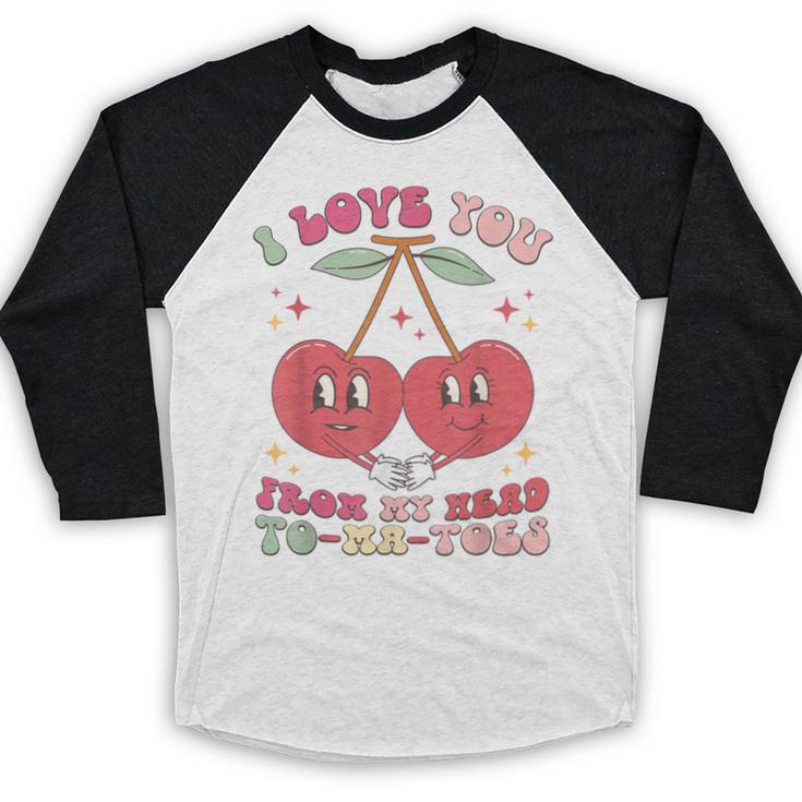 Retro Cherry Love 90s Nostalgia Baseball Raglan Shirt Retro Cherry Love 90s Nostalgia Baseball Raglan Shirt