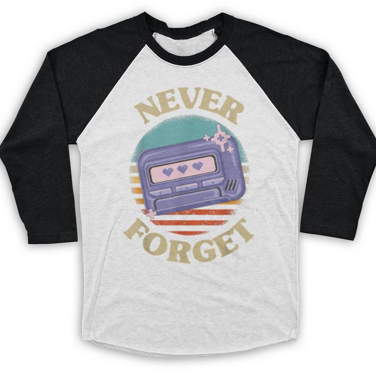 Retro Pager Never Forget Nostalgia Vintage Baseball Raglan Shirt Retro Pager Never Forget Nostalgia Vintage Baseball Raglan Shirt