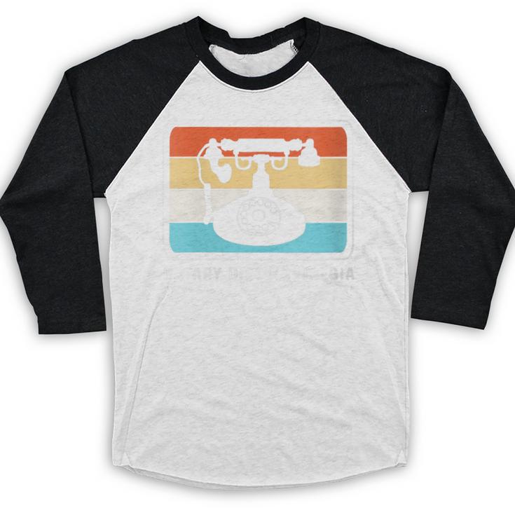 Retro Rotary Dial Nostalgia Dial Phone Baseball Raglan Shirt Retro Rotary Dial Nostalgia Dial Phone Baseball Raglan Shirt