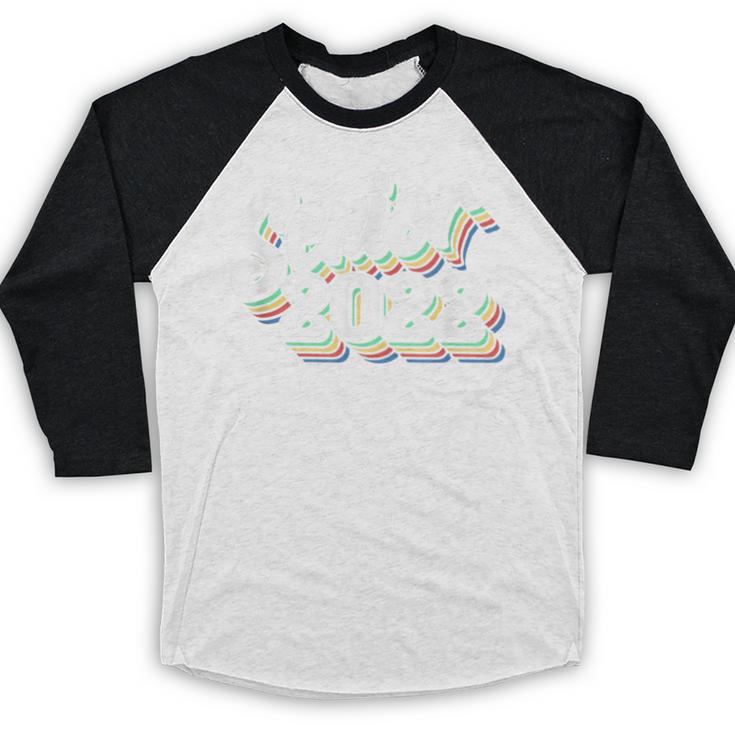 Retro Senior Class Of 2022 Men Women Graduation 90's Grad Baseball Raglan Shirt