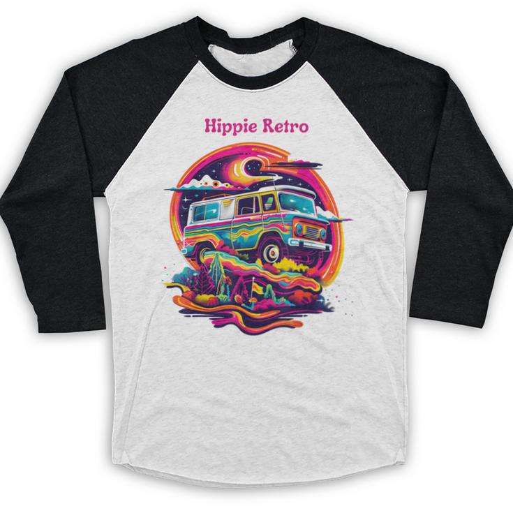 Retro Graphic Print With a Touch Of Nostalgia Baseball Raglan Shirt