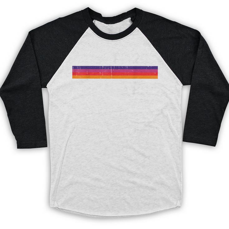 Retro VHS Tape Graphics 80s 90s Nostalgia Costume Baseball Raglan Shirt