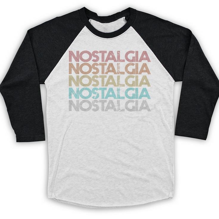 Retro Vintage Nostalgia Baseball Raglan Shirt Retro Vintage Nostalgia Baseball Raglan Shirt