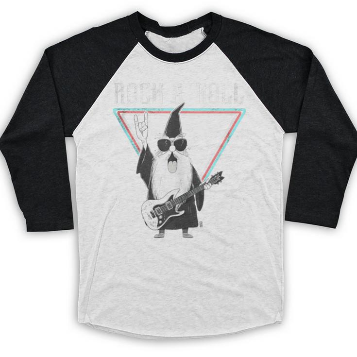 Rock & Roll Wizard Music Nostalgia Baseball Raglan Shirt