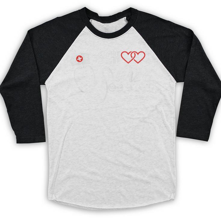 School Nurse Nursing Graduate School Graduation Baseball Raglan Shirt