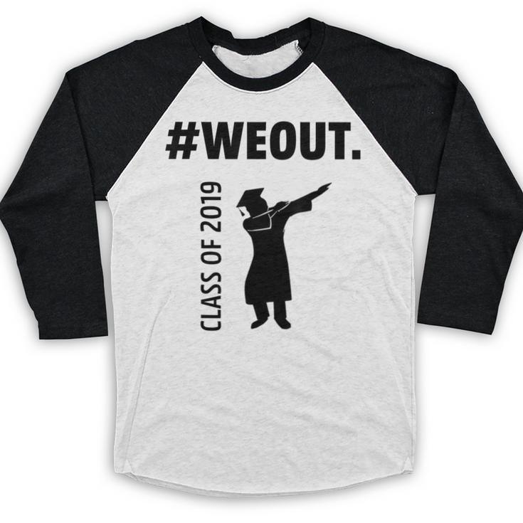 Senior 2019 Grad College High School Graduation Baseball Raglan Shirt